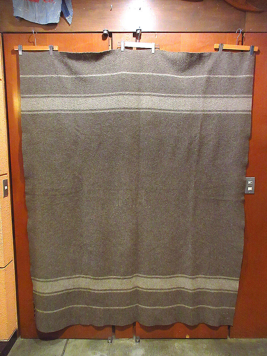 ビンテージ○MITINミリタリー?ウールブランケットsize 210cm ビンテージ○MITINミリタリー?ウールブランケットsize 210cm
