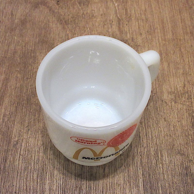 ビンテージ○Fire King McDonald's Good Morningスタッキングマグ