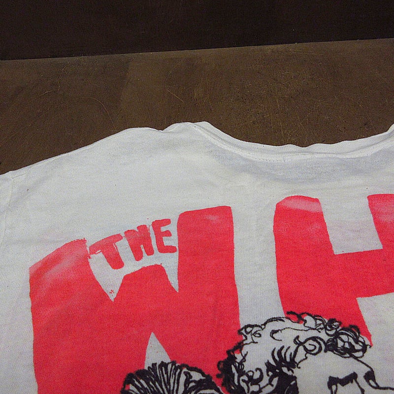 the who ビンテージ 80s ビンテージ80's○THE WHO 25th Anniversary Tour両面プリントTシ