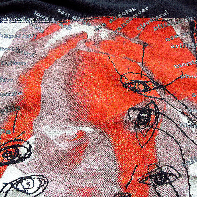 ビンテージ90's○The Cure Wish Tour両面プリントTシャツ黒○230714k