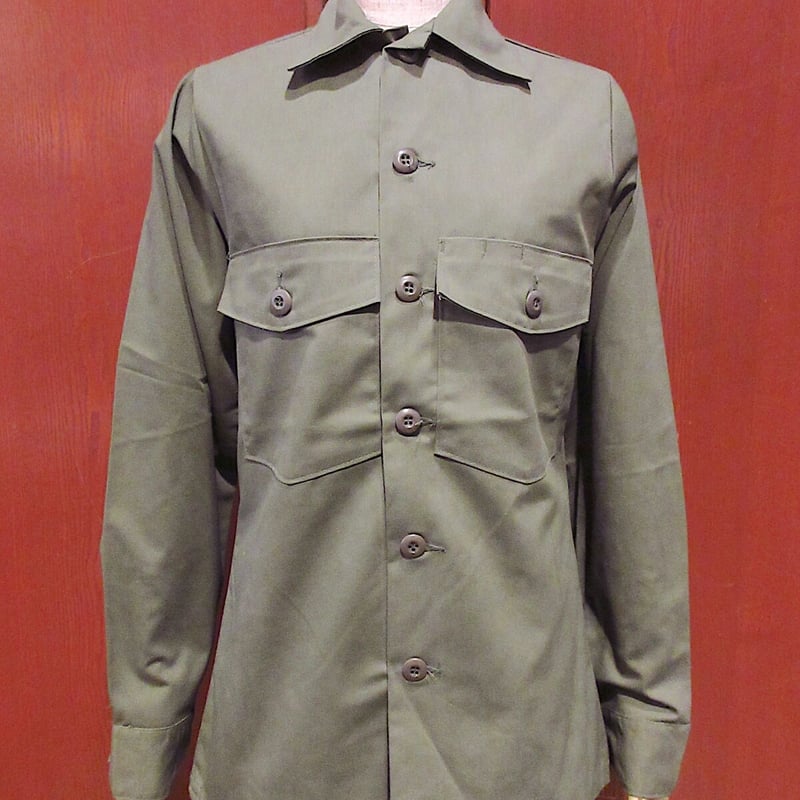ビンテージ70's○DEADSTOCK U.S.ARMY OG-507ユーティリティシャツsi