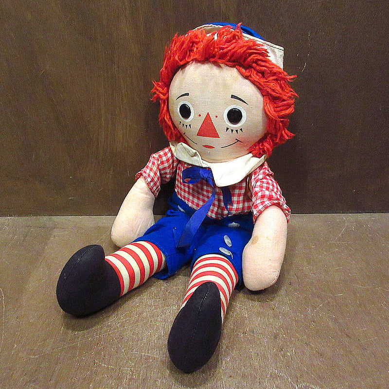 ビンテージ70's○Knickerbocker RAGGEDY ANDYドール○221216s
