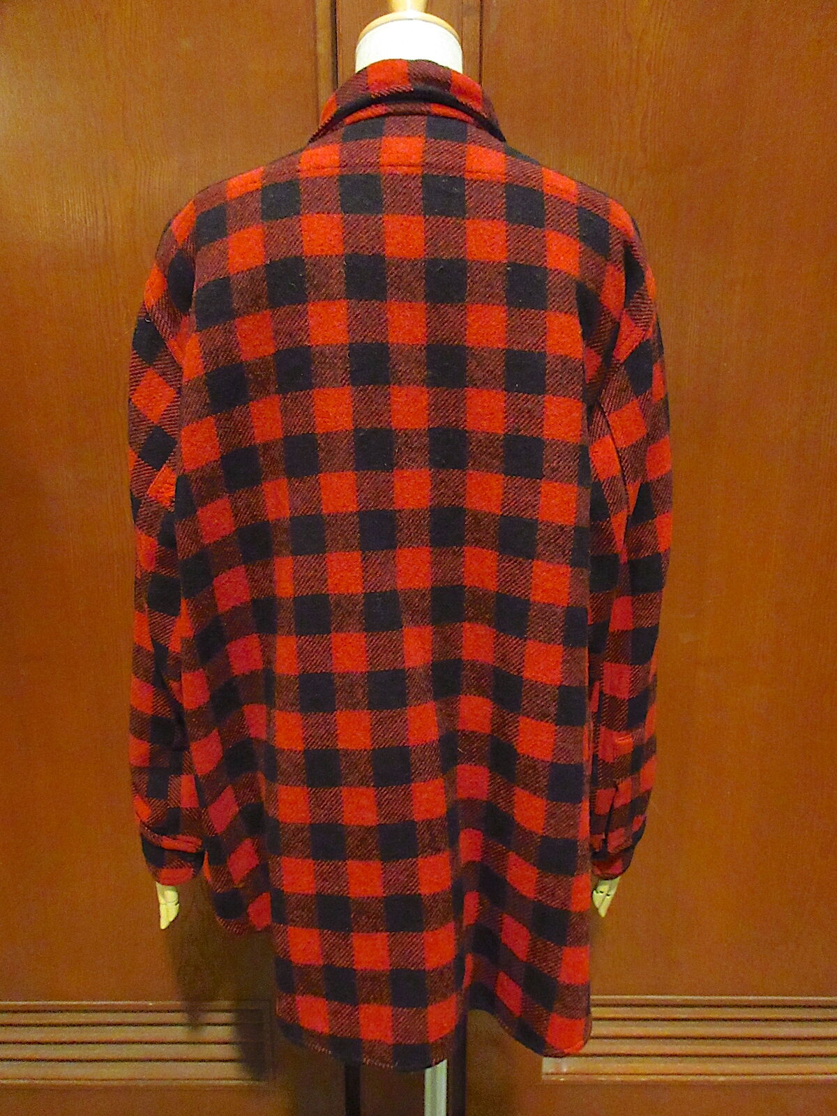 ビンテージ40's○J.C.PENNEY CO.バッファローチェックウールシャツ赤