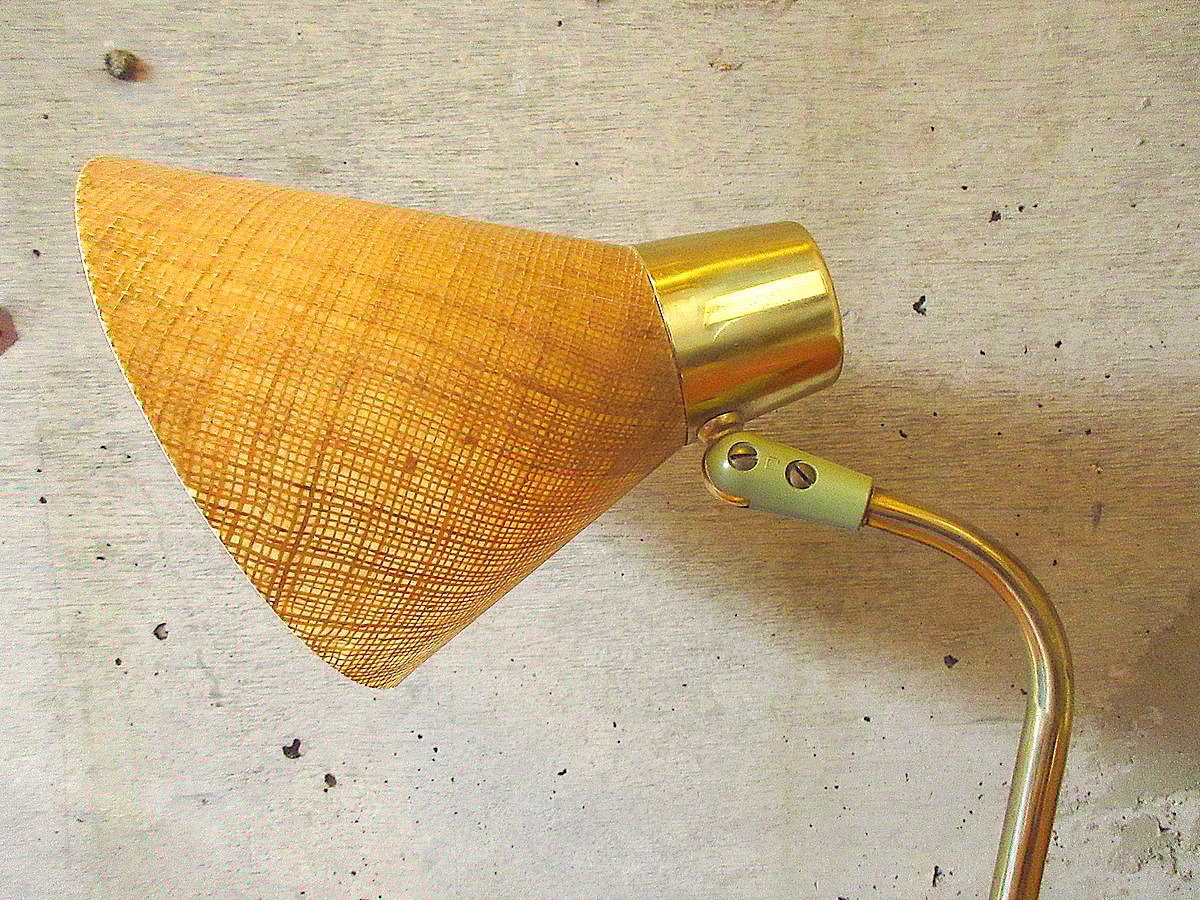 ビンテージ50's○グラスファイバーシェードデスクライト