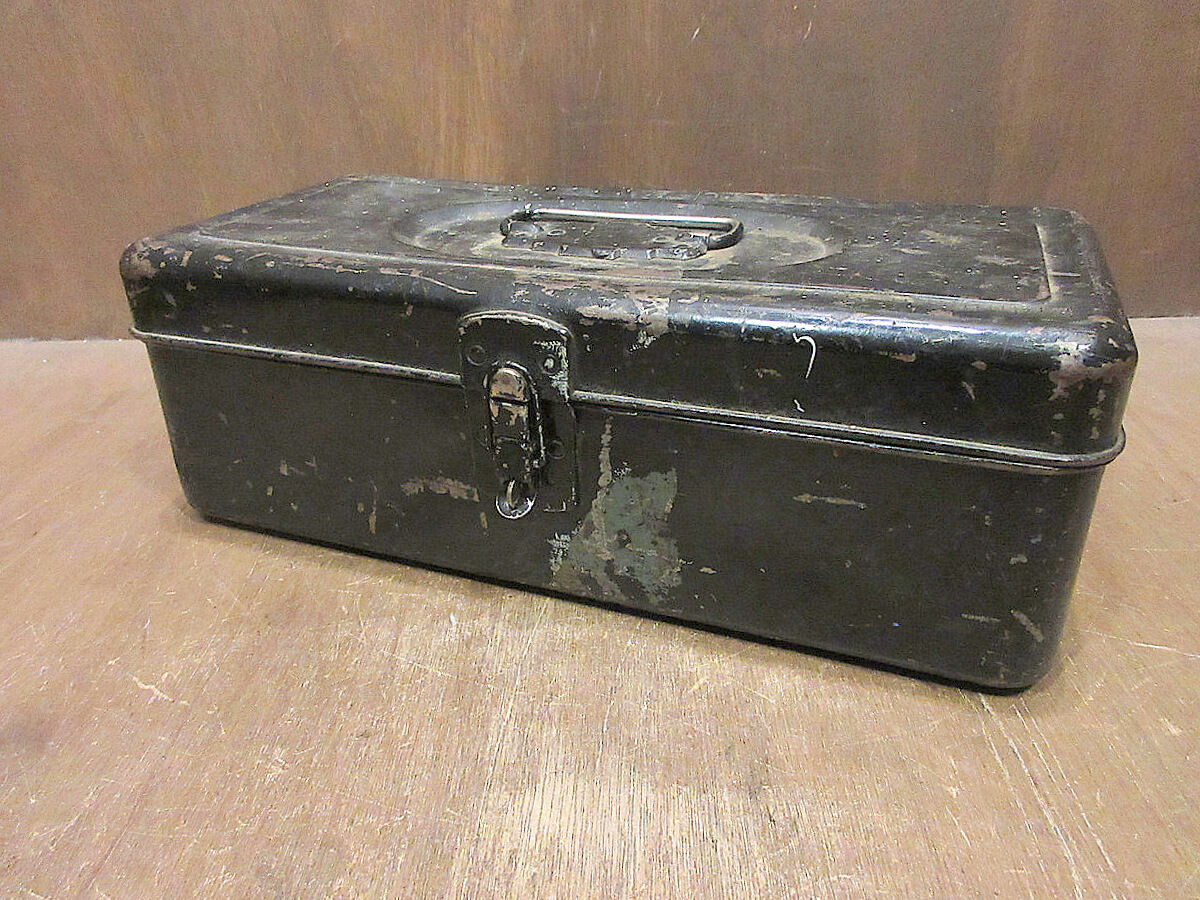 ビンテージ-60's○Union UTILITY CHESTツールボックス黒○230920j8