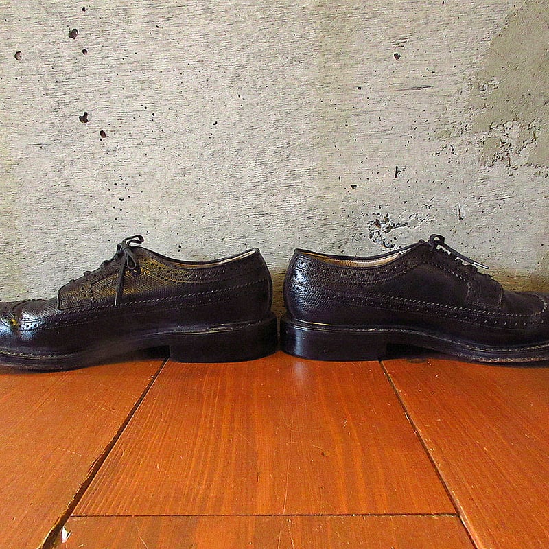 【ビンテージ】1980’s-1990’sChurch’sウイングチップシューズ黒 ビンテージ】1980's-1990'sChurch'sウイングチップシューズ黒