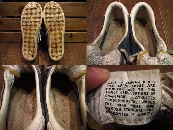 ビンテージ70's○NIKE筆記体タグブルインスウェード○210608n11