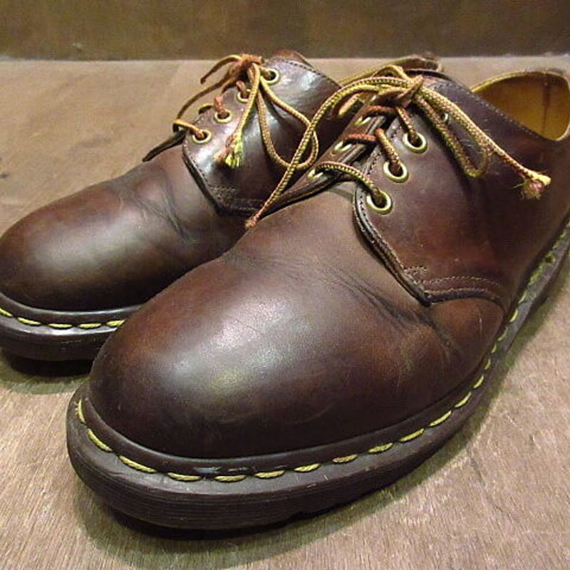 MADE IN ENGLAND○Dr.Martens 4ホールシューズ茶9○201124n3-...