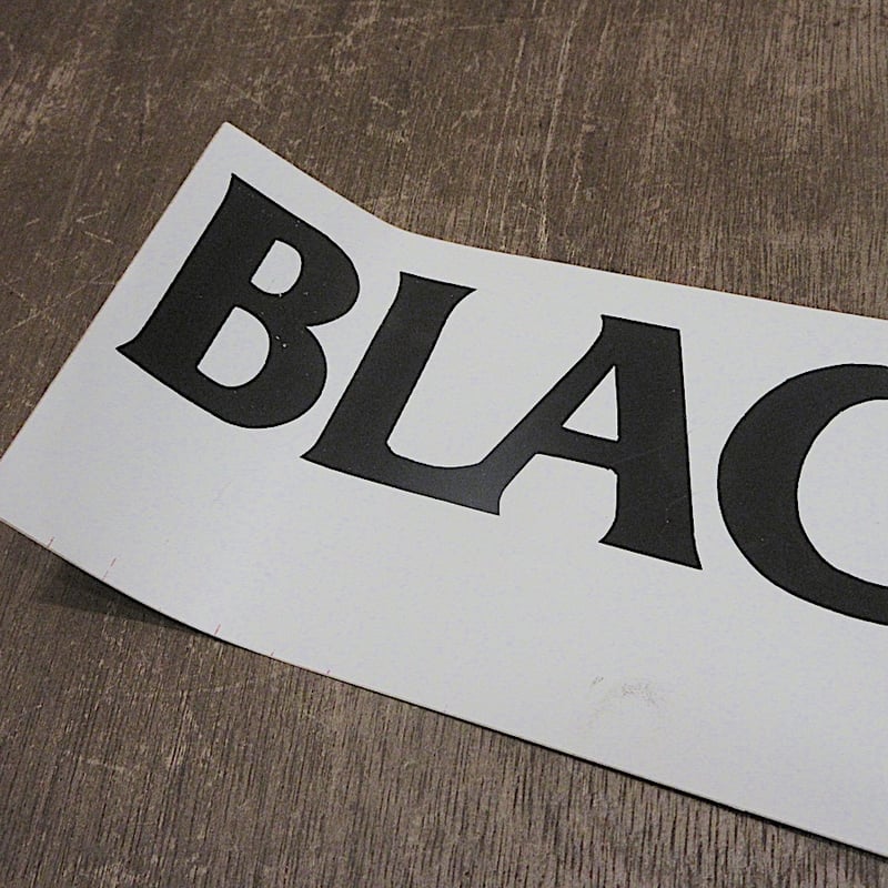 ビンテージ80's○DEADSTOCK BLACK FLAGシルクスクリーンステッカー2枚