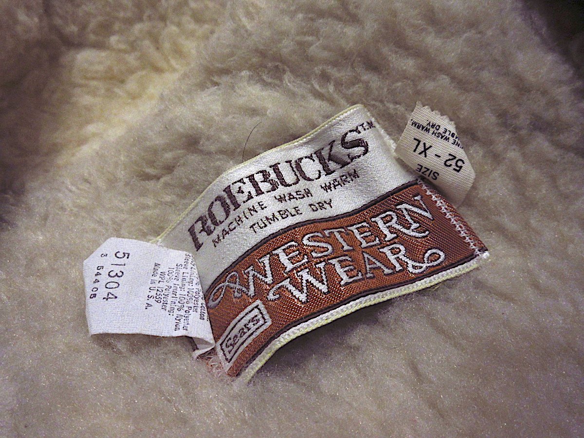 ビンテージ70's○Sears裏地ボアデニムジャケットsize XL ビンテージ70's○Sears裏地ボアデニムジャケットsize XL