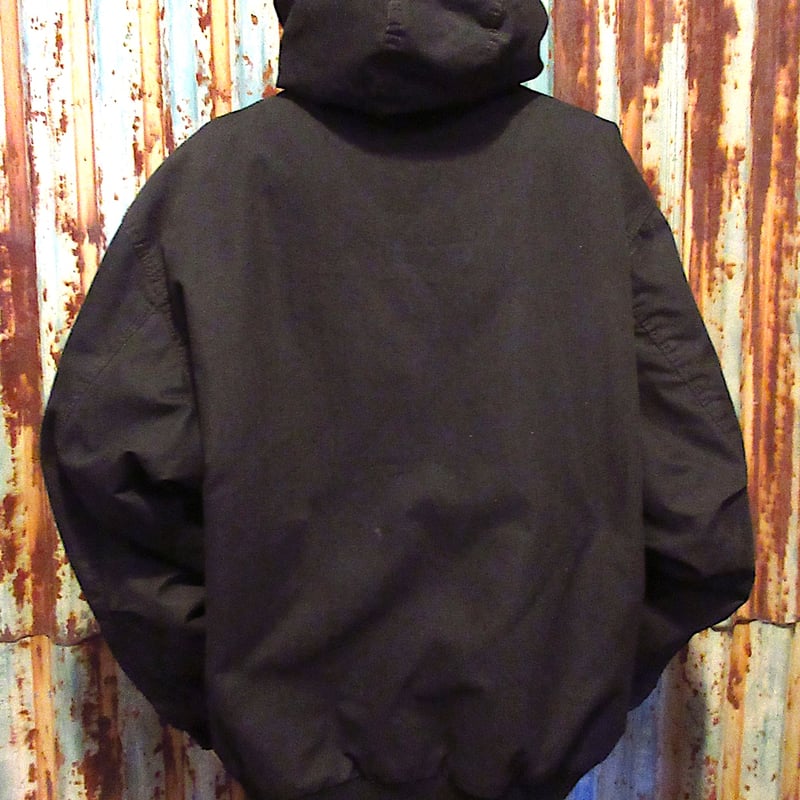 ビンテージ○Wallsフード付き中綿ジャケット黒○260127j7-m-jk-nyl古着 