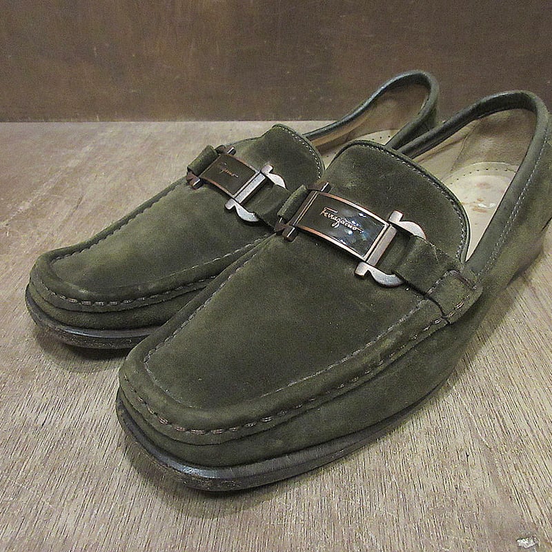 Salvatore Ferragamoスエードローファー茶size 6 B○250320j3-