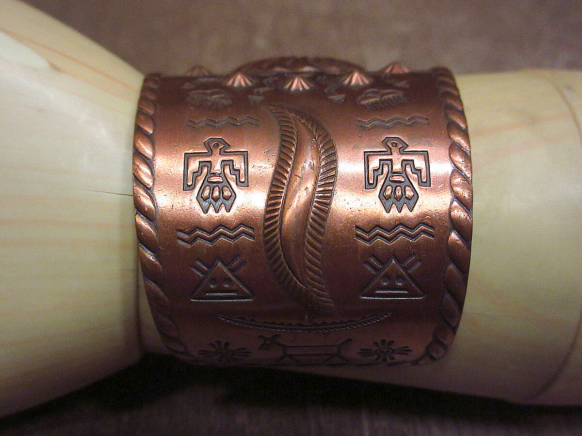 ビンテージ○ナバホカッパーバングル○221214i6-bng サンダーバード銅