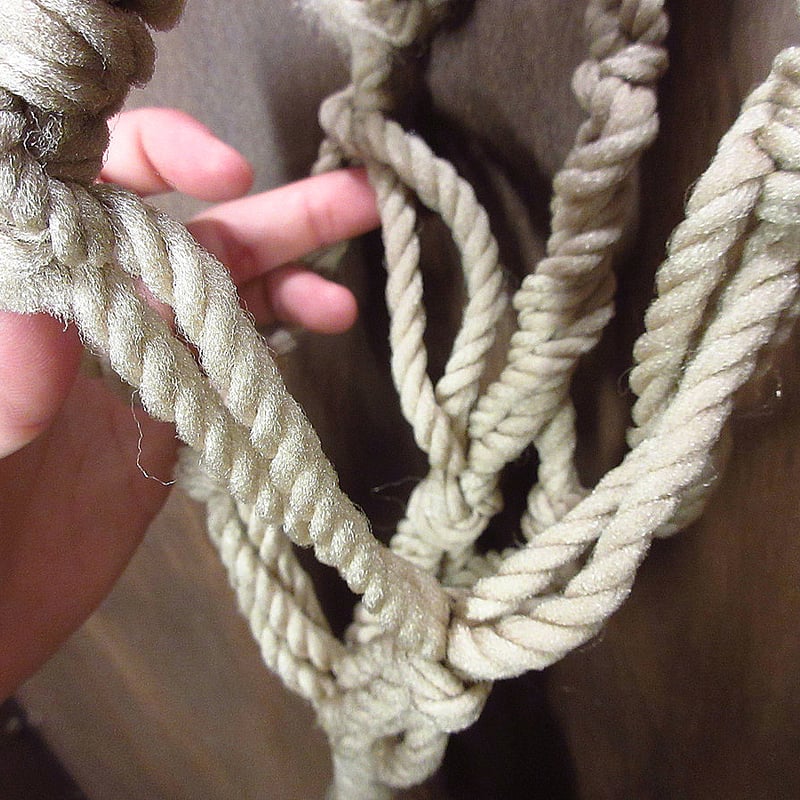 ビンテージ○マクラメプラントハンガー○240829i5-otclct植物