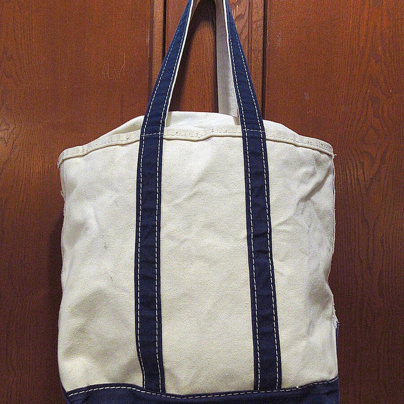 ビンテージ90's○LAND'S ENDジッパー付きキャンバストートバッグ