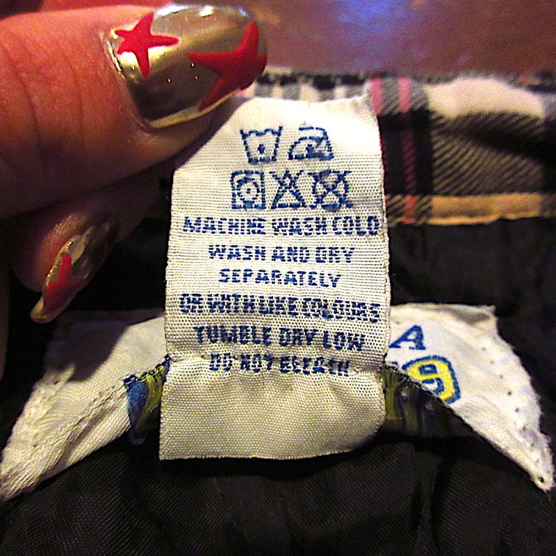 ビンテージ90's○ALASKA裏地キルティングコットンチェックフランネル