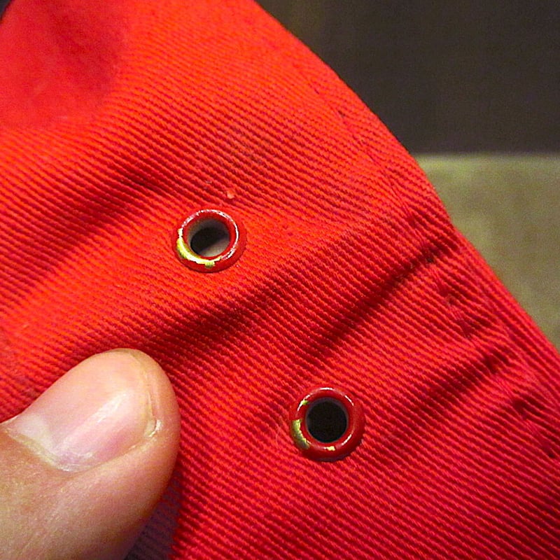 ビンテージ50's○PHILLIPS刺繍入りワークキャップキャップ赤size