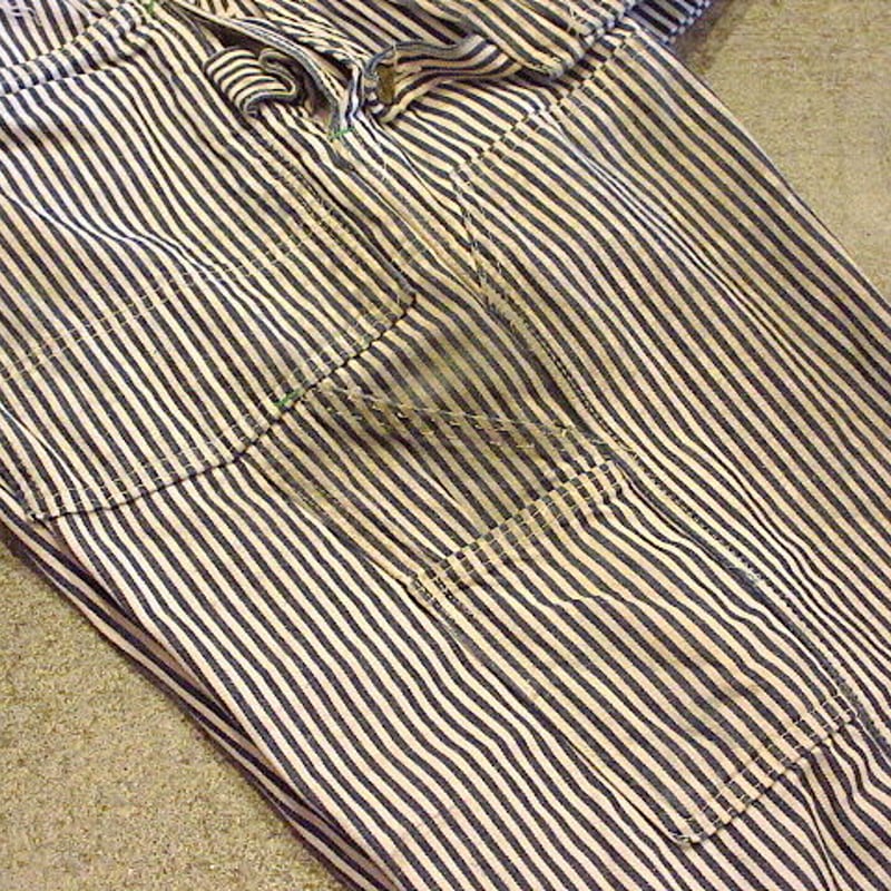 50s BIGSMITH ヒッコリーオーバーオール エプロン付き 50年代 60年代 50s 60s ビッグスミス ワーク ン │ヴィテージ