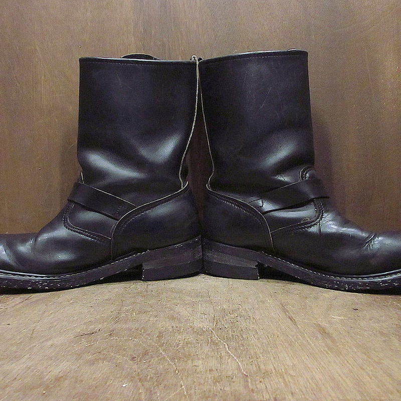 ビンテージ70's○エンジニアブーツ黒size 9M○241206j1-w-bt ビンテージ70's○エンジニアブーツ黒size 9M○241206j1-w-bt
