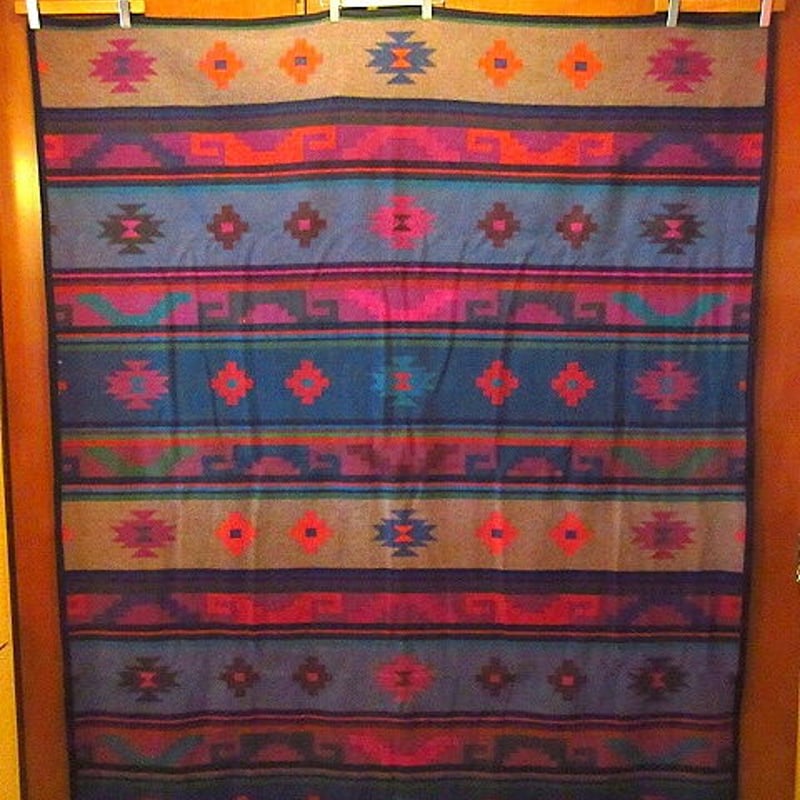 ビンテージ○PENDLETON Beaver Stateネイティブウールブランケットsize