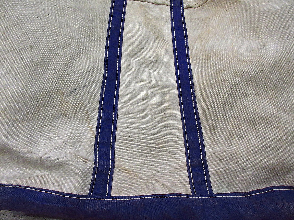 ビンテージ70's○L.L.Beanキャンバストートバッグ紫×白size L ビンテージ70's○L.L.Beanキャンバストートバッグ紫×白size L