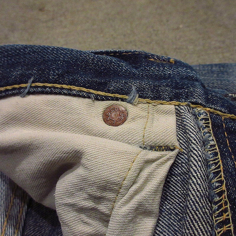 ビンテージ40's50's○Levi's 501XX 片面タブ47モデルW82cm○21040
