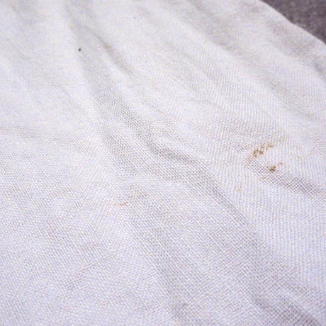 ビンテージ~60's●刺繍入りツートンランドリーバッグ●250729m5-bag-otコットン袋収納インテリア雑貨