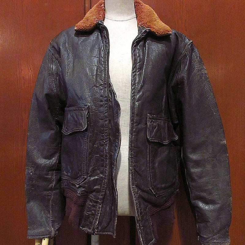 ビンテージ40's○U.S.NAVY G-1 55JI4フライトジャケットsize 40 ビンテージ40's○U.S.NAVY G-1 55JI4フライトジャケットsize 40