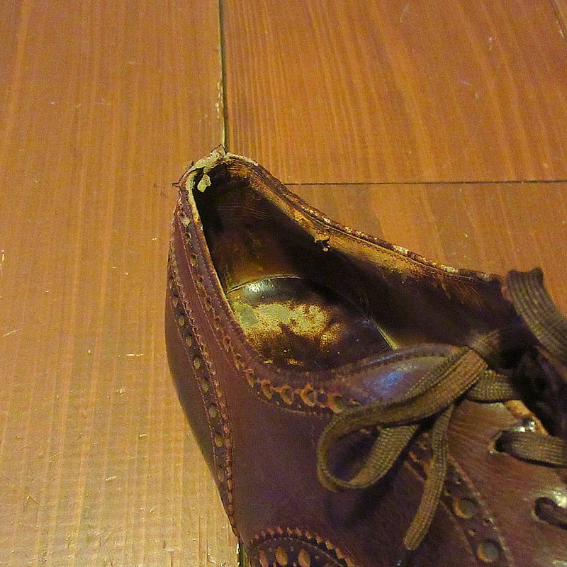 ビンテージ-70's○Church'sウイングチップシューズ赤茶○250414j4-m-dsh