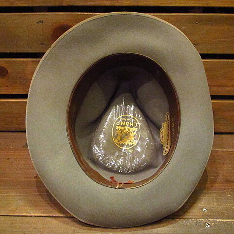ビンテージ40's○CHAMPフェドラハットグレー7○odst 1940sフェルト