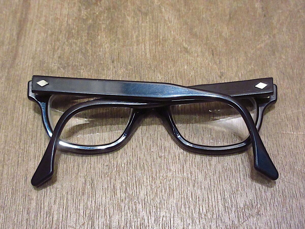 ビンテージ50's60's○Crissウェリントン眼鏡黒○220405i3-eygls ビンテージ50's60's○Crissウェリントン眼鏡黒○220405i3-eygls
