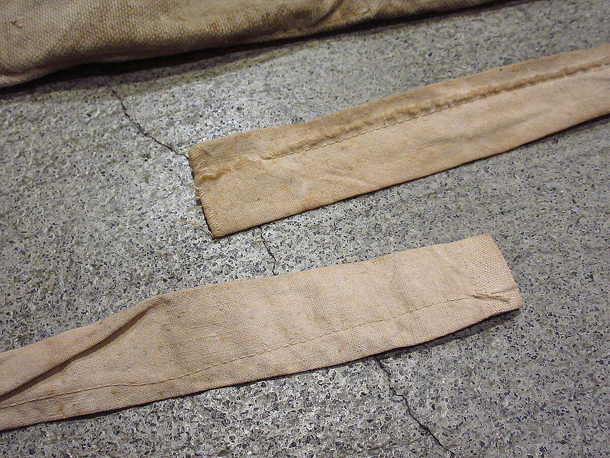 ビンテージ40's50's○Johns-Manvilleプリントキャンバスワークエプロン