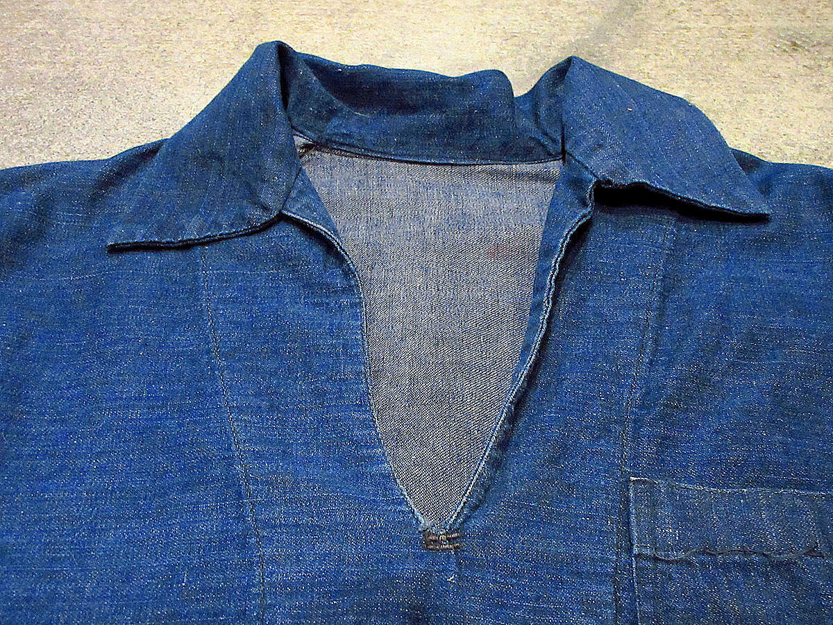 ビンテージ40's○U.S.NAVYプルオーバーデニムジャケット○221129j1-m