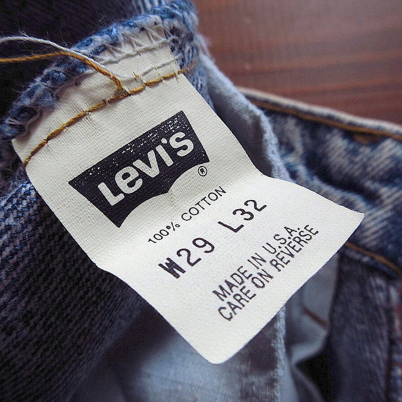 ビンテージ90's○DEADSTOCK Levi's 550ケミカルウォッシュW29L32 ビンテージ90's○DEADSTOCK Levi's 550ケミカルウォッシュW29L32