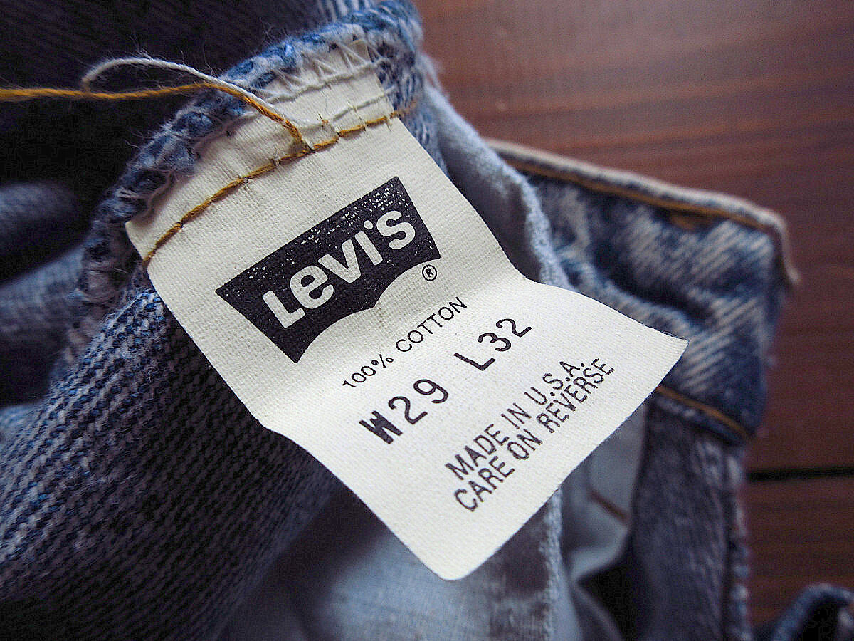 ヒ*チ様 90's Levi‘s550SALFABLACK デッドストックW36 ビンテージ90's○DEADSTOCK Levi's 550ケミカルウォッシュW29L32