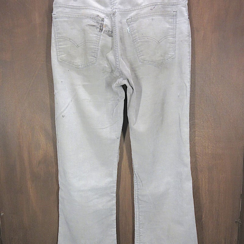 30'sビンテージコーデュロイパンツ白 W80cm TALON ZIP