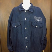 ビンテージ90's●RAIDERSデニムトラッカージャケット黒size L●230409m4-m-jk-dnmアウター上着メンズ古着