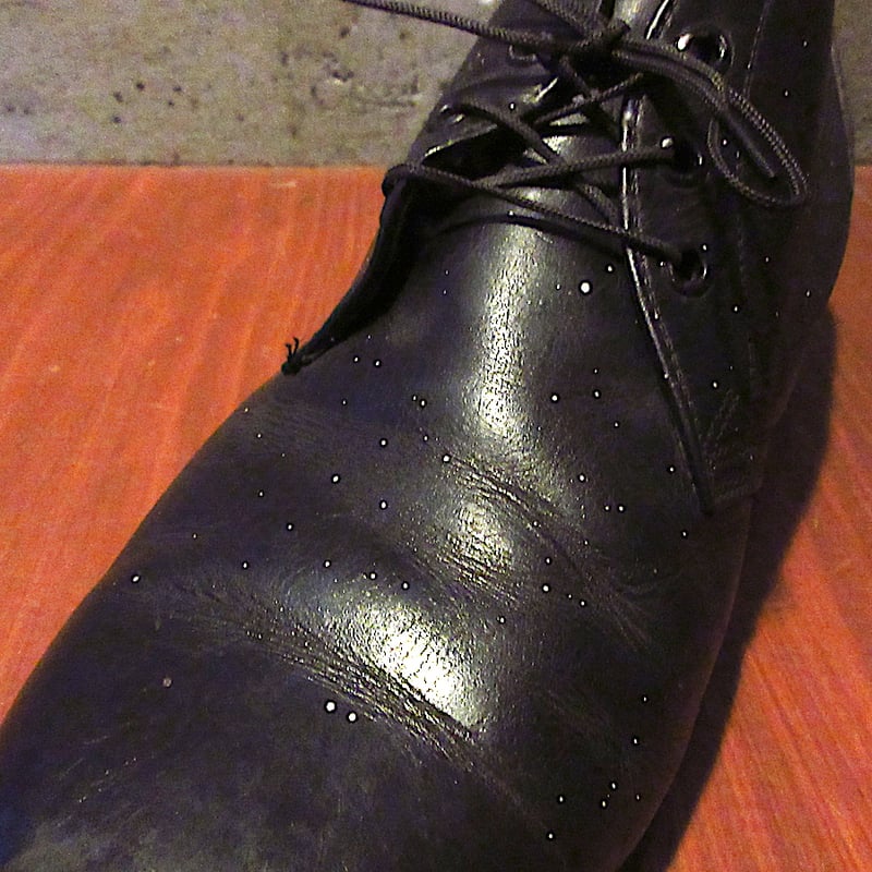 ビンテージ 70s〜80s ミリタリー レザー チャッカブーツ シューズ 2026