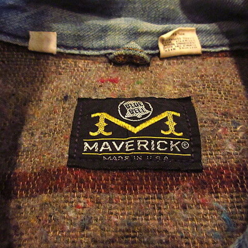 ビンテージ70's○MAVERICK BLUE BELL裏地ブランケット4ポケットデニム