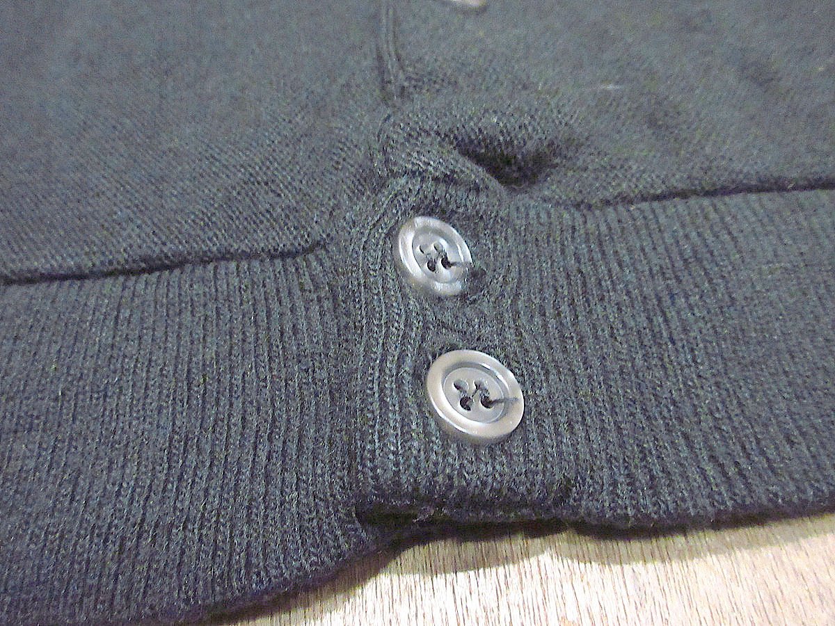 【USA製】ヴィンテージ アクリルカーディガン M 黒 USA製 IZOD Acrylic Knit Cardigan 黒 XL アイゾッド アクリル