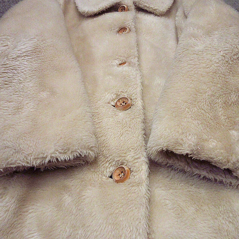 ビンテージ70's○White Stagレディースフェイクファーコート ビンテージ70's○White Stagレディースフェイクファーコート