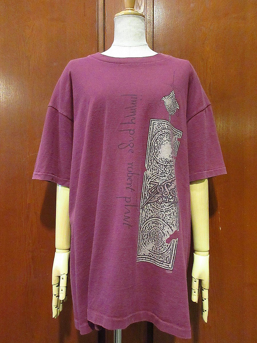 ビンテージ90's○Jimmy Page Robert Plant Tシャツsize XL○2