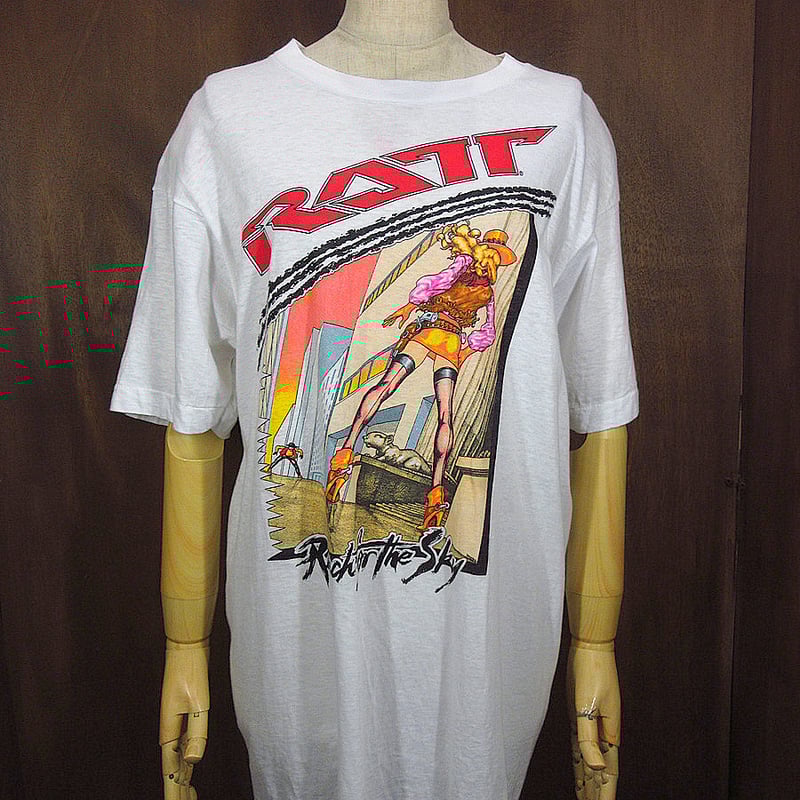RATT(ラット) 1985ツアーTシャツ　サイズML相当② RATT】ロックTシャツ メンズ バンドTシャツ メンズ RATT Patrol