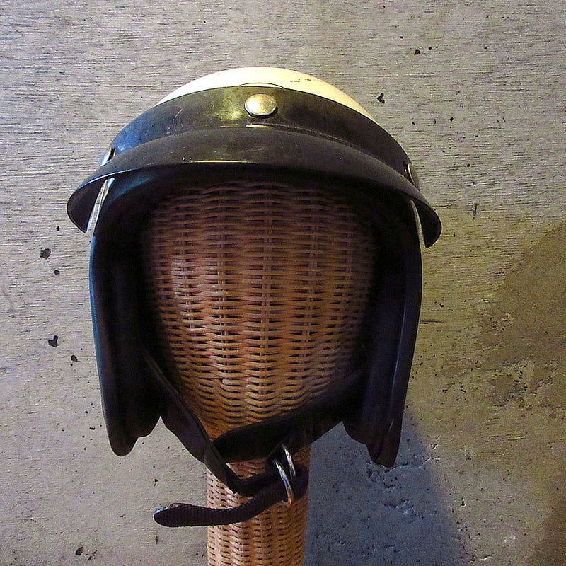 ビンテージ60's○BELL 500-TXバイザー付きジェットヘルメット白