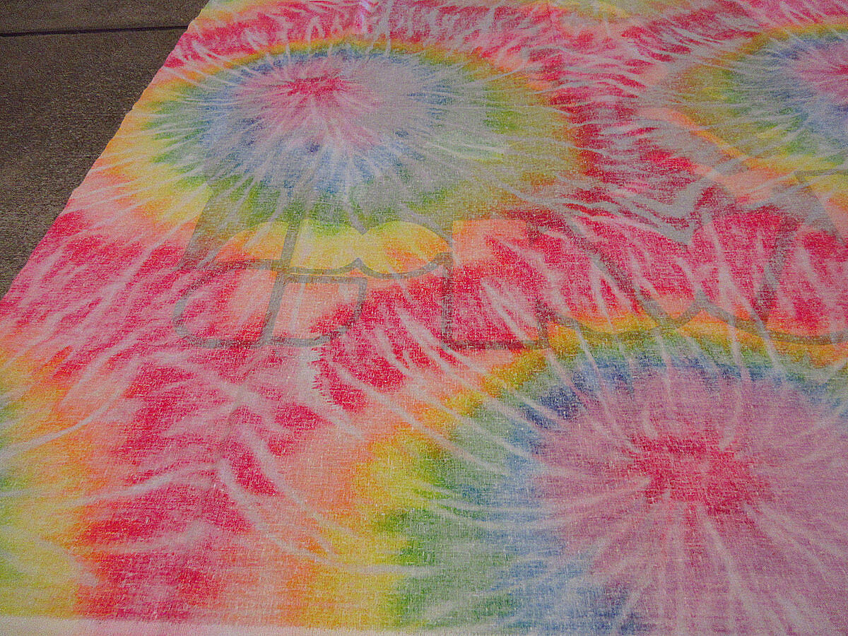 ビンテージ90's○The Doorsタイダイタペストリーsize 112cm×98.5cm○