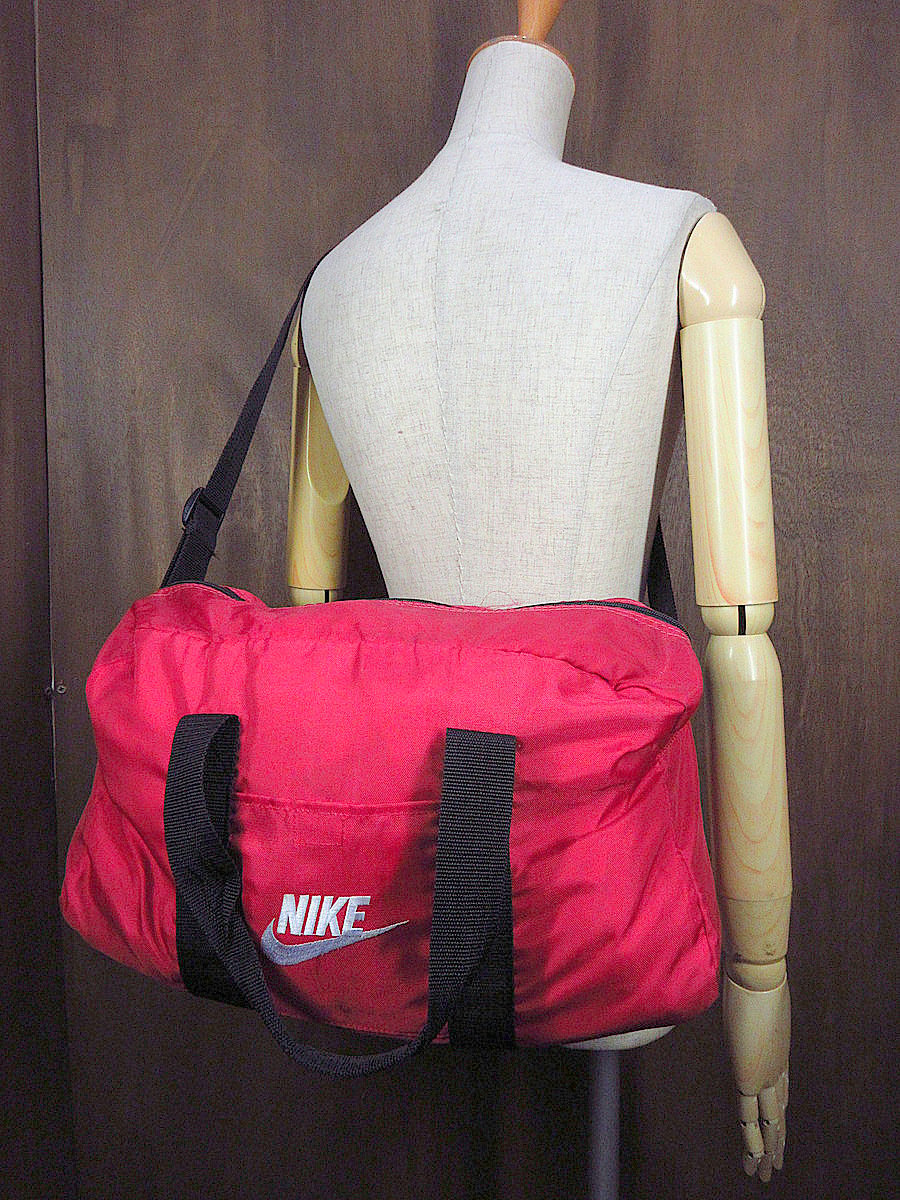 ビンテージ90's○NIKE 2WAYショルダーバッグ赤○240530j5-bag-shd古着