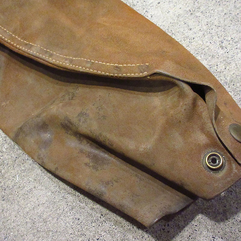 ビンテージ~60's○スウェードウェルディングジャケット茶○240207i2-m