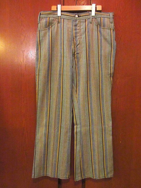 ビンテージ70's○MONTGOMERY WARDマルチストライプブーツカットパンツ