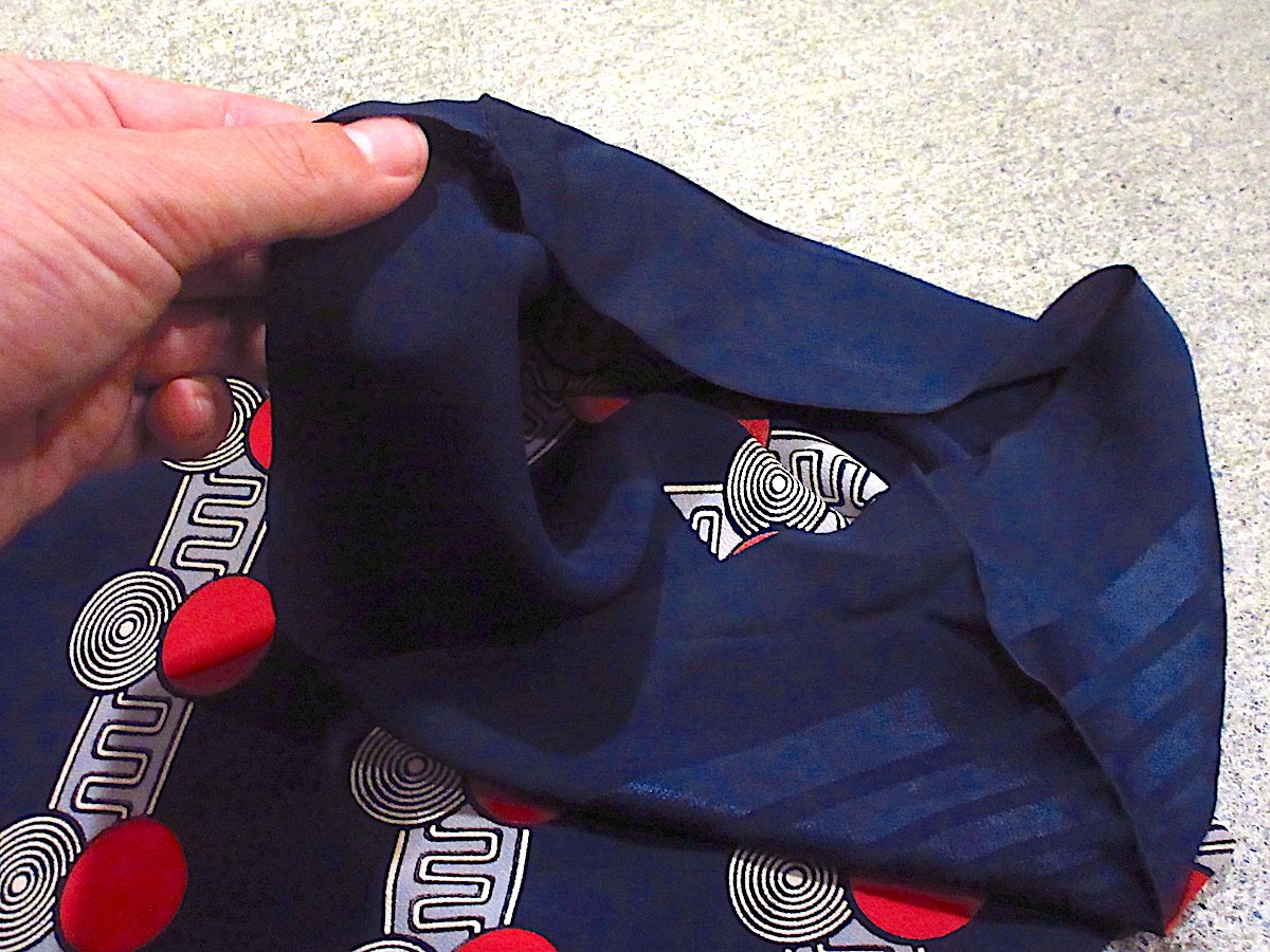 40s ビンテージ ストール レーヨン ビンテージ~40's○幾何学模様レーヨンストール○250426m4-scfジオ