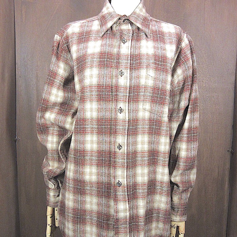 ビンテージ70's○PENDLETONシャドーチェックウールシャツsize M ビンテージ70's○PENDLETONシャドーチェックウールシャツsize M